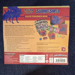 Pokemon TCG Sword & Shield Elite Trainer Box, Zacian & Zamazenta, English 2020 - Image 2