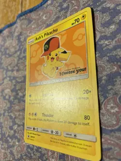 The Pokemon Company Ash's Pikachu SM110 SM Promo Holo EN 2017 70 HP - Image 2