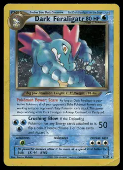 DARK FERALIGATR 5/105 HOLO R DMG NEO DESTINY POKEMON - Image 2