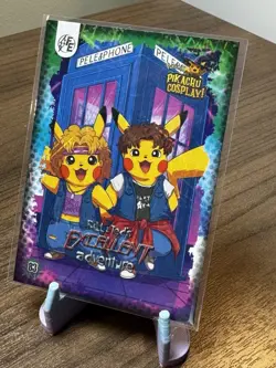 Pokemon Pikachu Bill & Ted's Excellent Adventure #83 Laser Holo Cosplay Heroes - Image 1