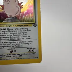 1999 POKEMON JUNGLE #1/64 CLEFABLE HOLO - Image 4