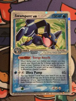 Swampert ex 98/100 Crystal Guardians EX Holo English Pokemon TCG 2006 MP - Image 1