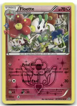 Floette Holo Uncommon RC18/RC32 Pokemon TCG Generations: Radiant Collection NM - Image 1