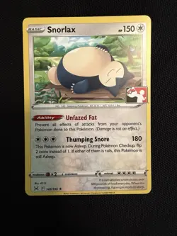 Snorlax 143/196 Prize Pack Series Non-Holo Rare - Image 1