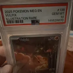 Vulpix 138/132 Me01: Mega Evolution Illustration Rare Holo English PSA 10 - Image 3