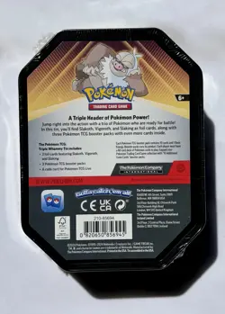 Pokemon TCG Slaking Triple Whammy Tin – Factory Sealed – 3 Booster Packs - Image 4