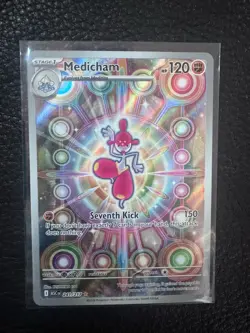 Medicham 241/217 Ascended Heroes Illustration Rare Holo EN HP120 Pokemon - Image 1