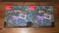 Pokemon Paldean Fates Tech Sticker Collection 3 Pack Blister - Image 1