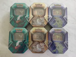 Pokemon Triple Whammy Tin Lot 3 Pack Tyranitar Darkrai Slaking New Sealed - Image 1