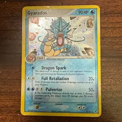 Pokemon Gyarados 8/107 Deoxys Holo Rare Stage English 2005 Damaged - Image 1