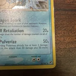 Pokemon Gyarados 8/107 Deoxys Holo Rare Stage English 2005 Damaged - Image 4