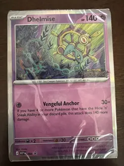 Pokemon TCG Dhelmise 084 Prerelease Stamped Promo Pitch Black Sealed Deck - Image 1