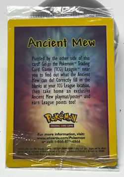 Ancient Mew Pokemon Movie 2000 Promo SEALED (card Pristine condition) - Image 2