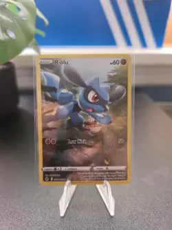 Pokemon TCG Riolu Crown Zenith Galarian Gallery Holo Ultra Rare Card GG26/GG70 - Image 1