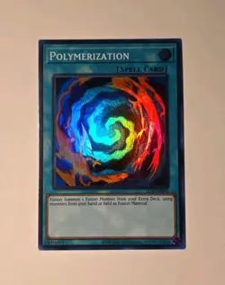 Yugioh Polymerization LOB-EN059 Super Rare NM - Image 1