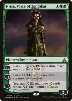 Foil - Nissa, Voice of Zendikar (SDCC 2016 Exclusive) - 138 / LP / English - Image 1
