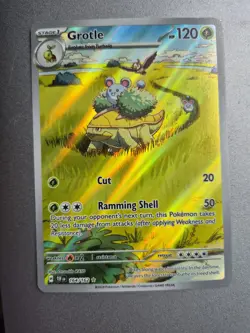 Pokemon TCG Grotle Temporal Forces Illustration Rare Card 164/162 - Image 1