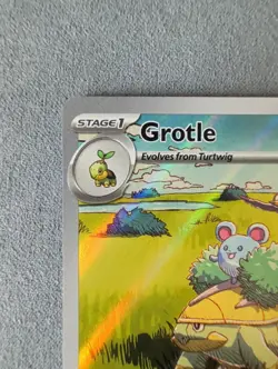 Pokemon TCG Grotle 164/162 Temporal Forces Illustration Rare Card - Image 2