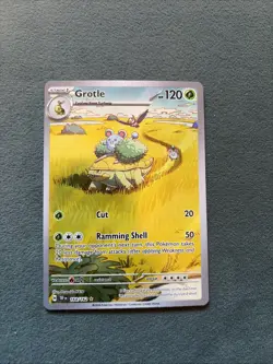 Pokemon TCG Grotle 164/162 Temporal Forces Illustration Rare Card - Image 1