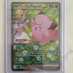 Lillie's Clefairy ex 184/159 Sv09 Journey Together Full Art Holo SIR 190 HP EN - Image 1