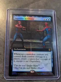 Impostor Syndrome Extended Art Foil #251 Spider-Man MTG Magic the Gathering - Image 1