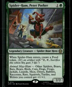 MTG Magic the Gathering Spider-Man Rare 114 Spider-Ham Peter Porker - Image 1