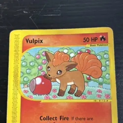 Vulpix 116/147 Common Aquapolis Pokemon Card MP - Image 3