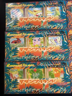 Pokemon Japanese Southern Islands Complete Set Sealed 18 Cards Rainbow/Tropical - Image 2