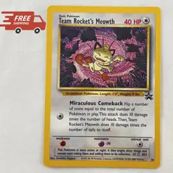 Pokemon Team Rocket's Meowth Wizards Black Star Promos #18 Pokemon TCG Card - Image 1