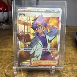 Pokemon TCG Jacq Full Art Trainer Scarlet & Violet Holo Ultra Rare Card 236/198 - Image 1