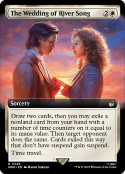 The Wedding of River Song Extended Art 0349 MTG WHO Rare NP - Image 1
