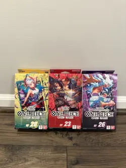 Bandai One Piece Card Game Starter Deck Lot ST-23 Shanks ST-26 Luffy ST-28 - Image 2