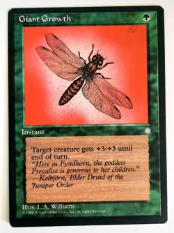 ►GIANT GROWTH ►ICE AGE 1995 ►NM ►GREEN ►MAGIC THE GATHERING ►MTG - Image 1