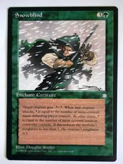 ►SNOWBLIND ►ICE AGE 1995 EISZEIT ►NM ►GREEN ►MAGIC THE GATHERING ►MTG - Image 1