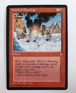 ►WORD OF BLASTING ►ICE AGE 1995 EISZEIT ►NM ►RED ►MAGIC THE GATHERING ►MTG ► - Image 1