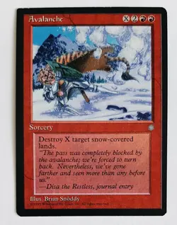 ►AVALANCHE ►ICE AGE 1995 EISZEIT ►NM ►RED ►MAGIC THE GATHERING ►MTG ►LAWINE - Image 1
