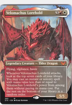 Velomachus Lorehold #283 Strixhaven: School of Mages Borderless Regular Mythic - Image 1