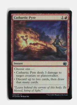 Cathartic Pyre 133 Foil Innistrad: Midnight Hunt MTG LP - Image 1