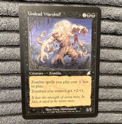 Undead Warchief #78 MTG Scourge 2003 U Black Zombie English Authentic NM - Image 1