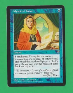 1996 Magic the Gathering - Mystical Tutor - Mirage MTG - Image 1