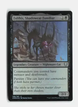 Falthis, Shadowcat Familiar 126 Foil Commander Legends MTG NM - Image 1