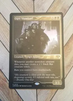 MTG Ogre Slumlord (Foil Etched) #518 (NM) Commander Masters CMM - Image 1