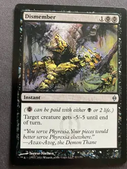 MTG Dismember {New Phyrexia} - NM - Image 1