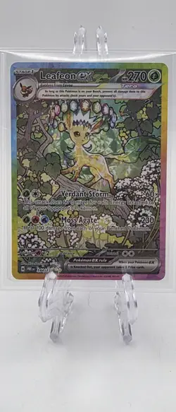 Pokemon TCG Prismatic Evolutions #144/131 Leafeon EX SIR - Image 1