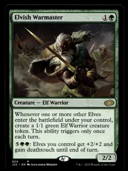 Elvish Warmaster 654 R Jumpstart 2022 - Image 1