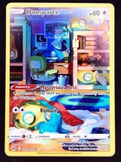 Dunsparce Pokemon Crown Zenith Galarian Gallery GG23/GG70 Full Art Holo Rare NM - Image 1