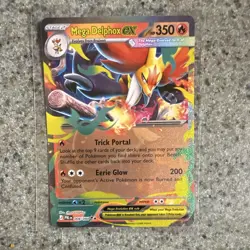 Pokemon TCG Mega Delphox EX 008/084 BREAKthrough Ultra Rare Holo 350 HP - Image 1