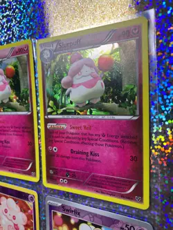 Pokemon TCG: Reverse Holo 067/198 & 089/167 Swirlix; XY Holo 95/146 Slurpuff - Image 3
