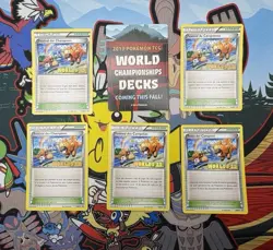 2013 Pokemon World Championships Champions Festival BW95 5 Language Lot (NM/LP) - Image 1