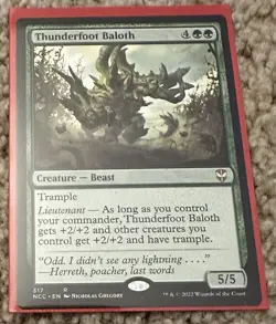 MTG - Thunderfoot Baloth- Commander: Streets Of New Capenna - NM - Image 1
